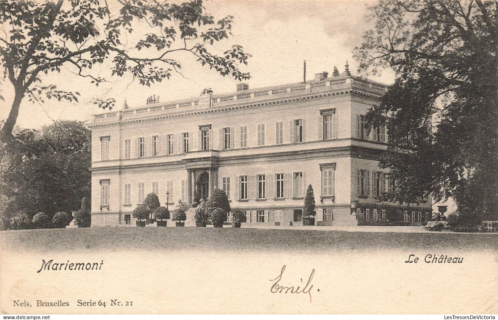 BELGIQUE - Morlanwelz - Mariemont - Vue Générale Du Château - Carte Postale Ancienne - Morlanwelz