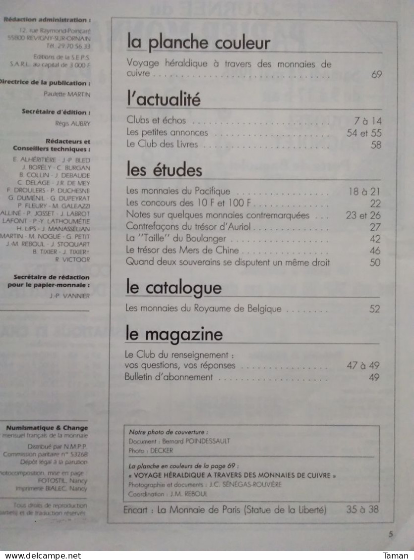 Numismatique & Change - Monnaies Du Pacifique - Les Concours 10 Et 100 F - Contremarque - La Taille Du Boulanger - Francés