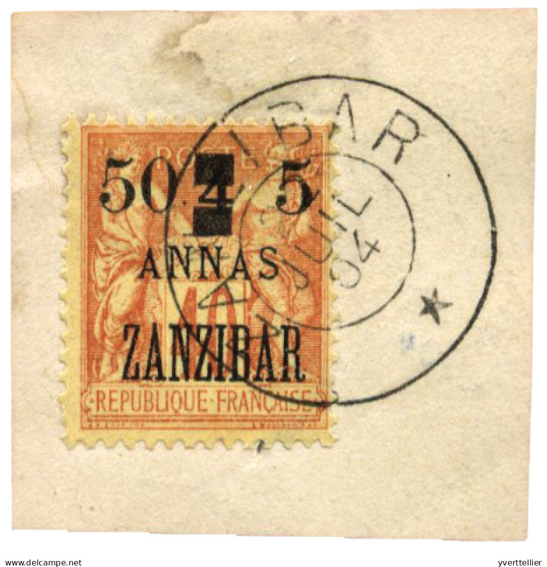 ZANZIBAR : N°60 Obl. Sur Fragment - Other & Unclassified