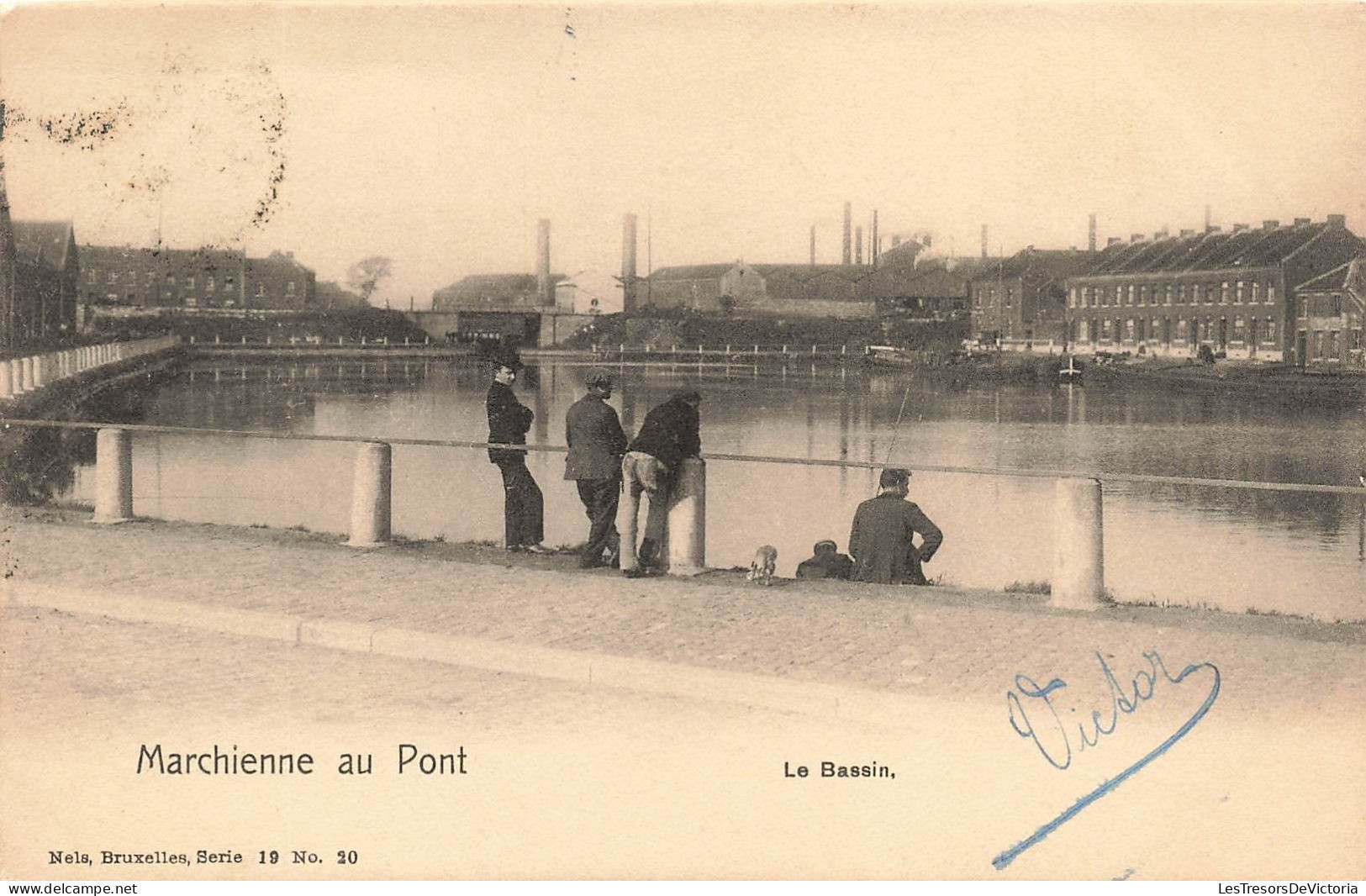 BELGIQUE - Charleroi - Marchienne Au Pont -  Au Bord Du Bassin - Carte Postale Ancienne - Charleroi