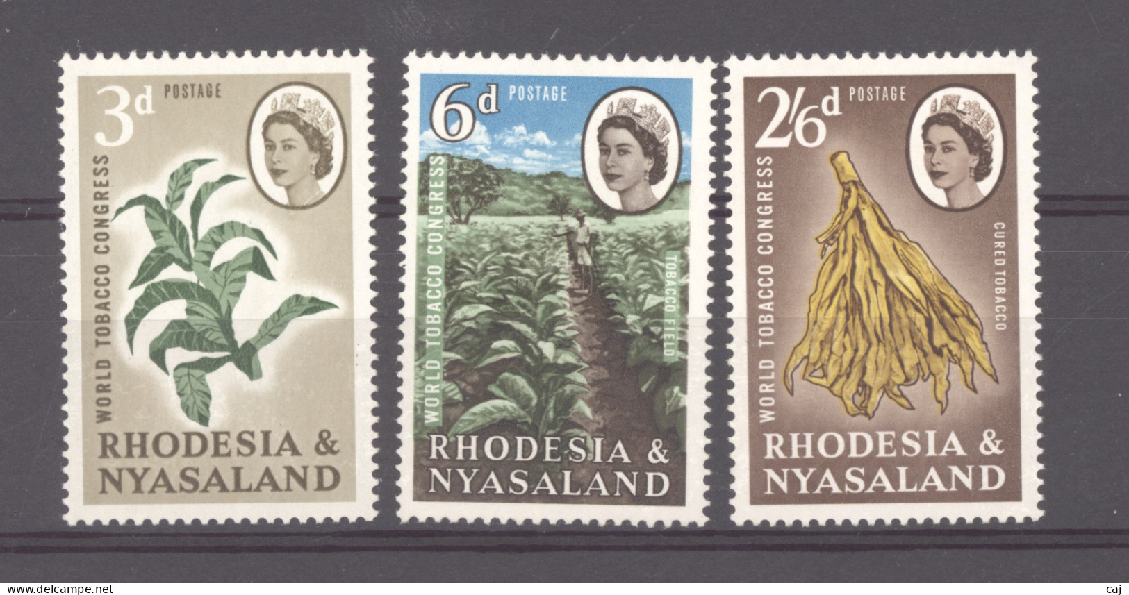 Rhodésie Nyassaland :  Yv  44-47  **  Les Végétaux De La Série - Rhodesia & Nyasaland (1954-1963)