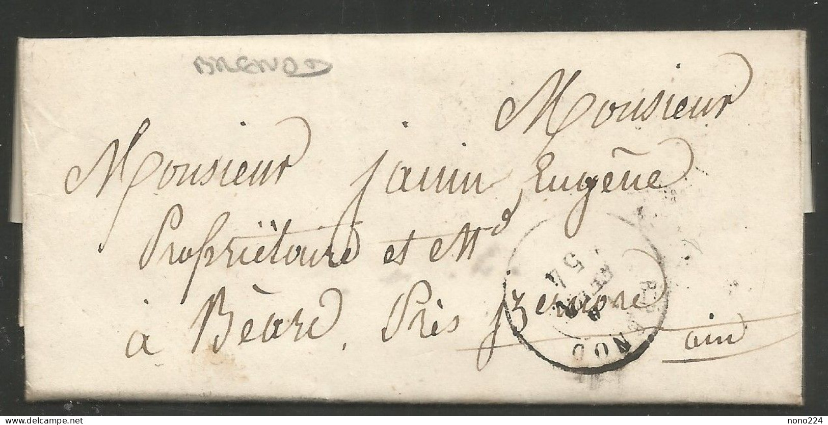 Lettre De 1854 ( Brénod ) - Ohne Zuordnung