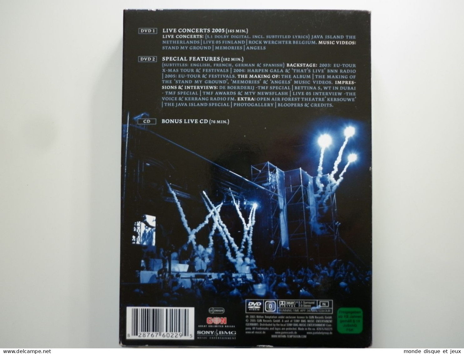 Within Temptation Double Dvd + 1 Cd Deluxe Edition The Silent Force Tour - Music On DVD