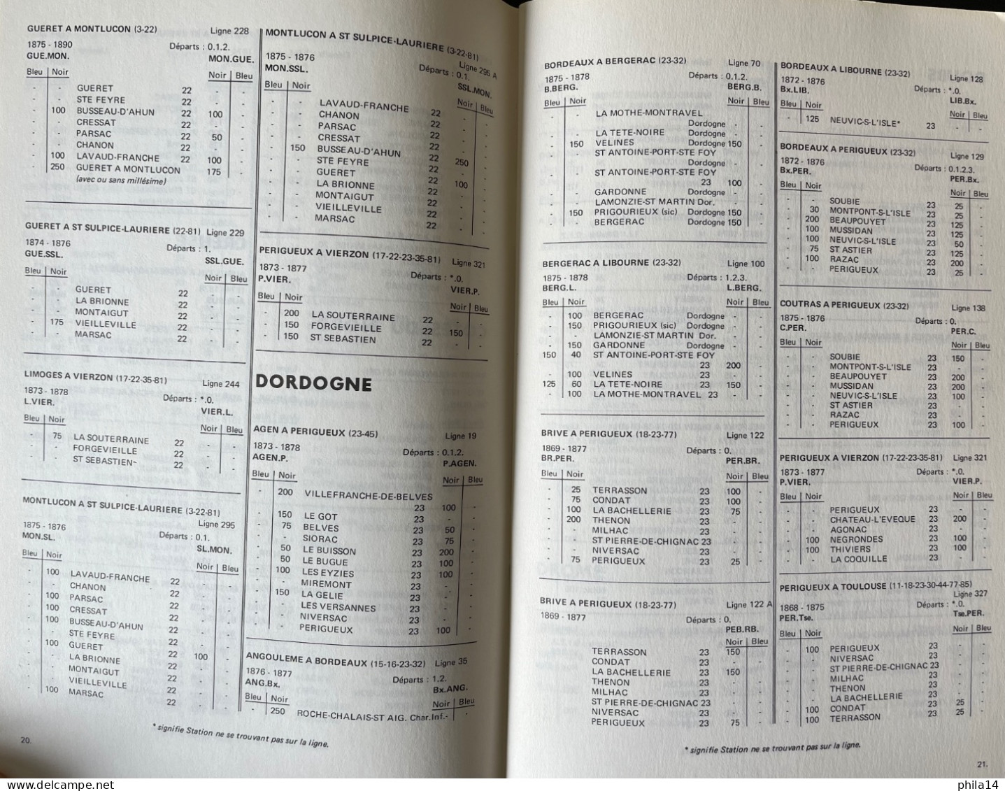 CATALOGUE DES CACHETS COURRIERS CONVOYEURS STATIONS DE FRANCE POTHION LA POSTE AUX LETTRES 1971 - Francia