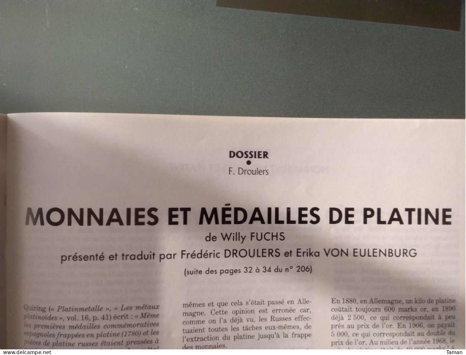 Numismatique & Change - François D'Anjou - L'histoire De L'écu - RDA - Francese