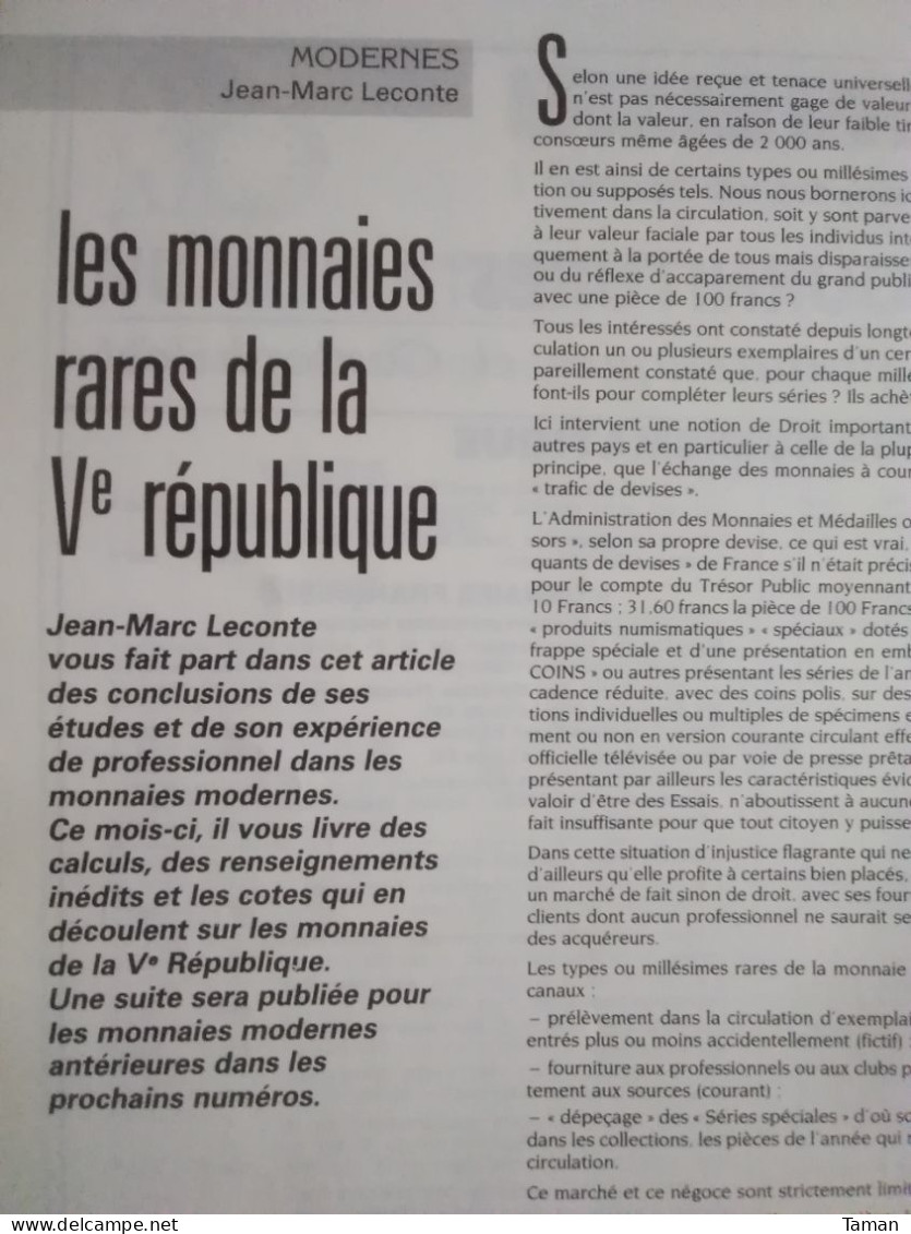 Numismatique & change - Monnaies européennes - Monn. apocryphes et fantaisie - Révolution - Vème république - Louis XIII