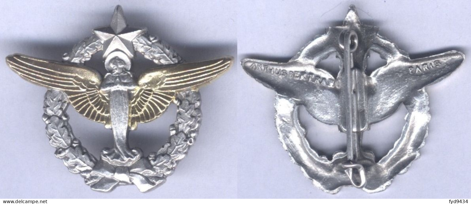 Insigne Du Pélerinage Militaire De Lourdes De L'Armée De L'Air - Etoile Argenté - Armée De L'air