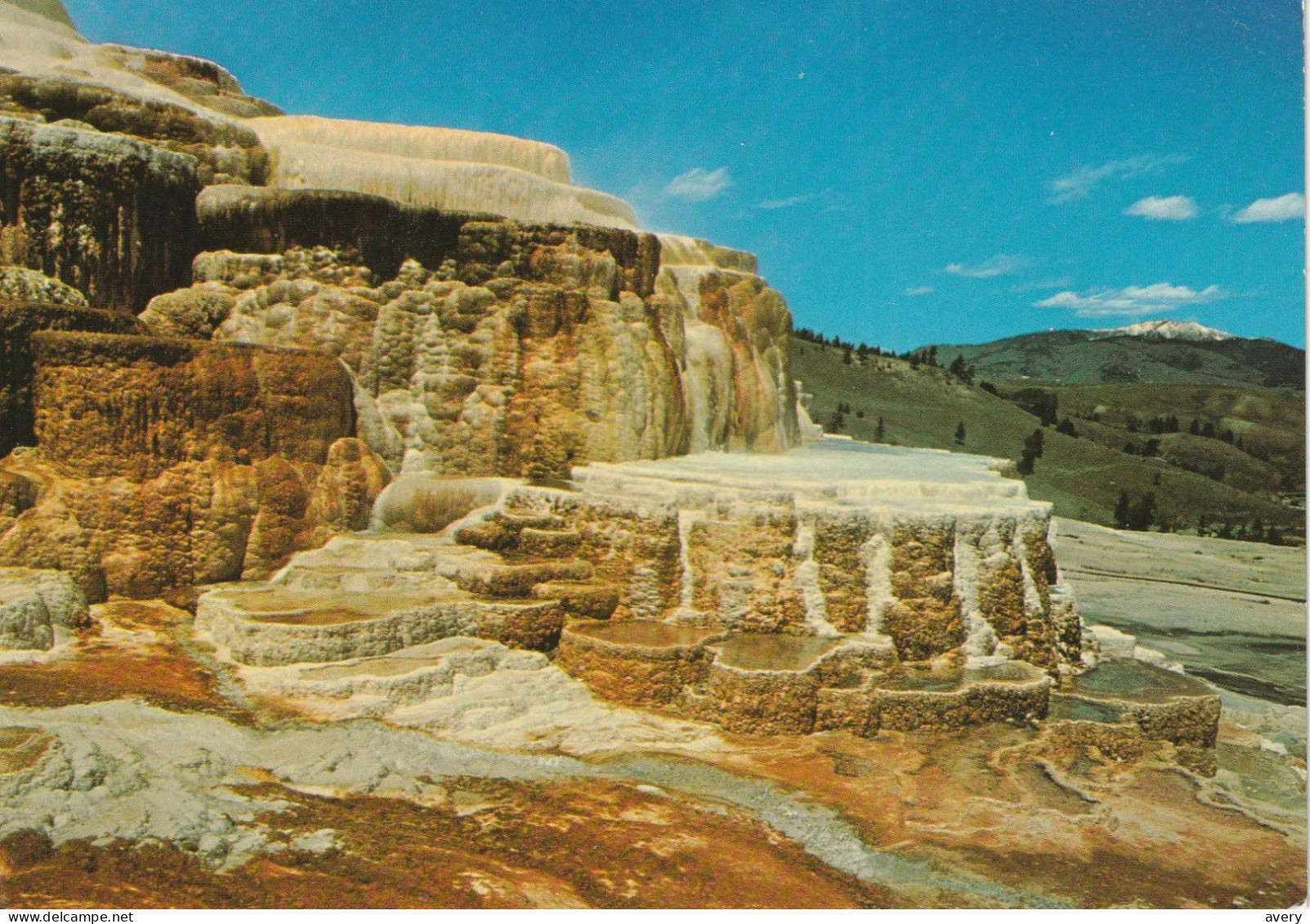 Minerva Terrace, Yellowstone National Park, Wyoming One Of The Beautiful, Ever-changing, Mounds Of Travertine - Yellowstone