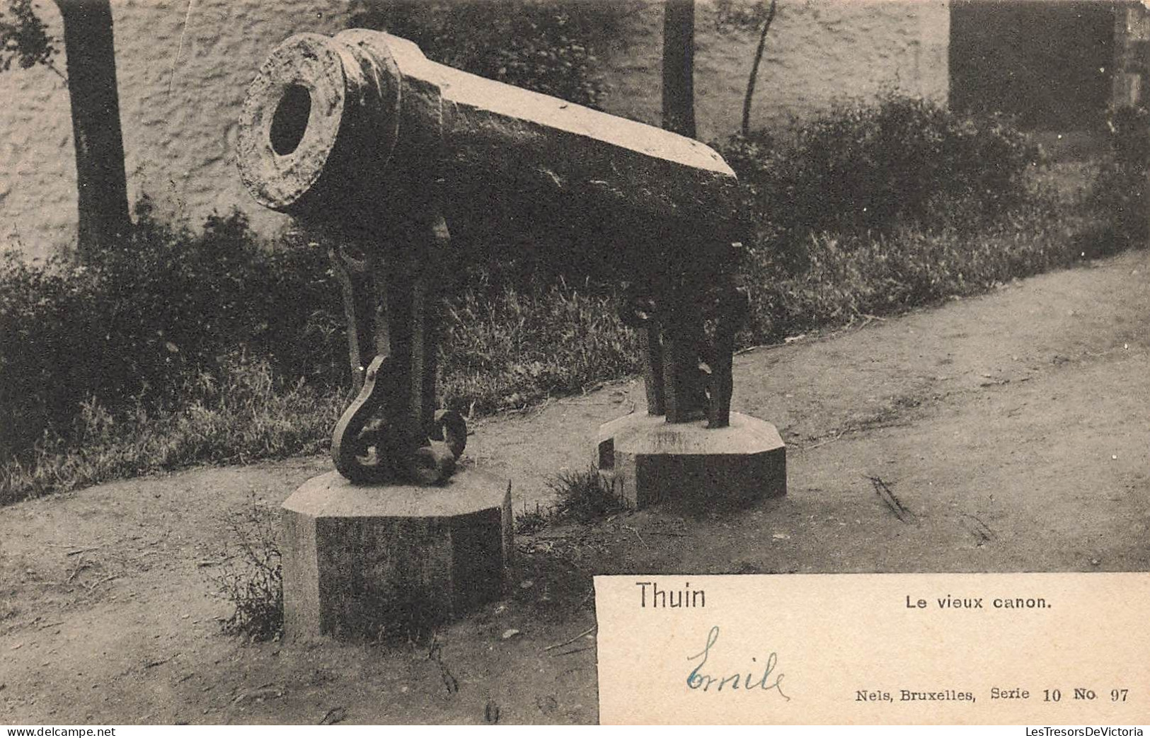 BELGIQUE - Thuin - Un Vieux Canon - Carte Postale Ancienne - Thuin