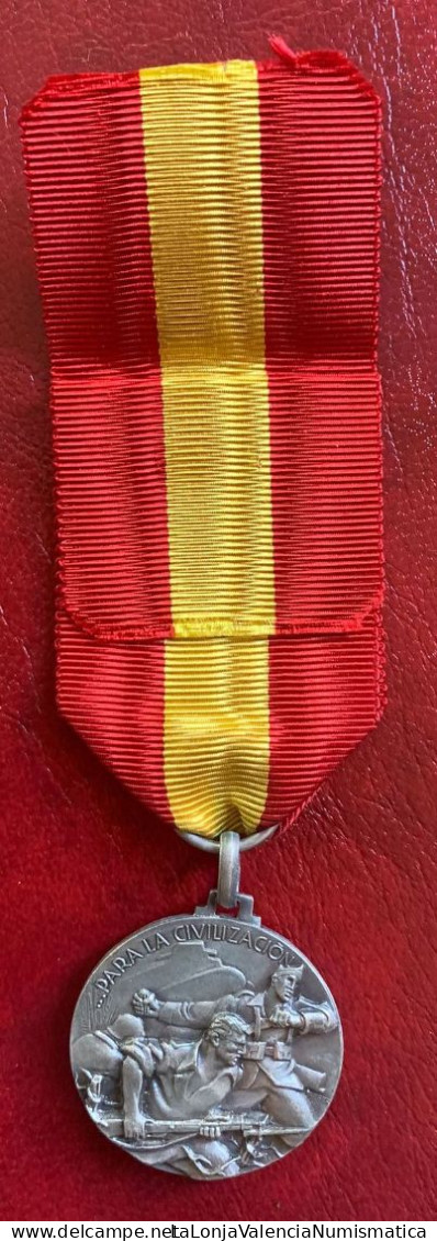 España Medalla Guerra Civil Bilbao - Italia 1937 PG 970 - Altri & Non Classificati