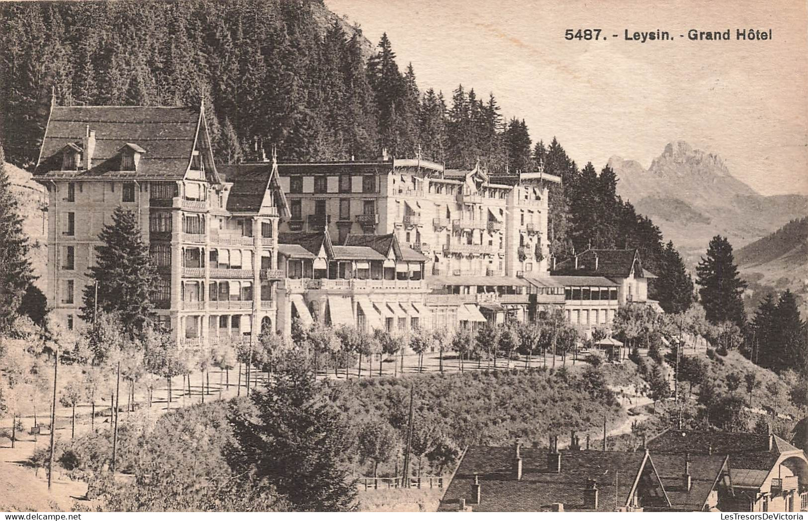 SUISSE - Leysin - Vue Sur Le Grand Hôtel - Carte Postale Ancienne - Leysin