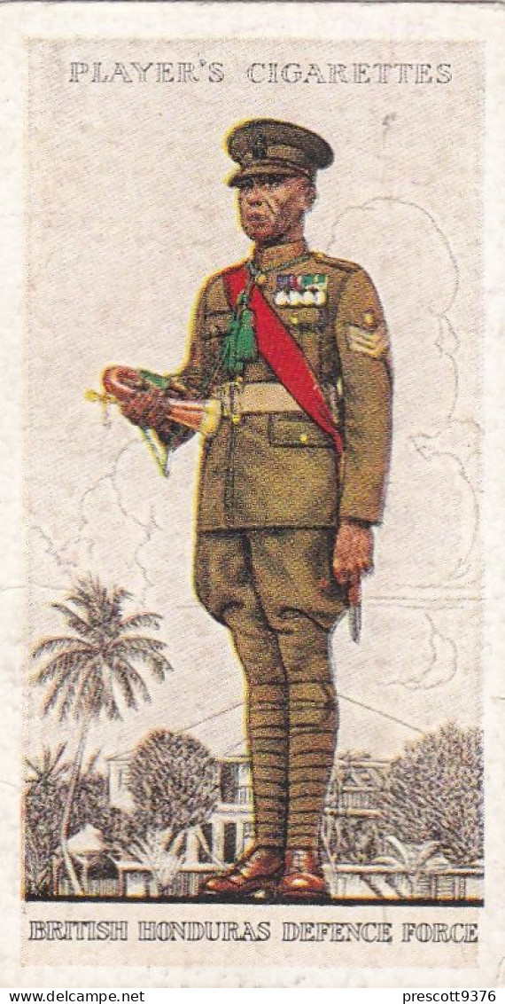 Military Uniforms British Empire 1938 - Players Cigarette Card - 49 British Honduras Defence Force - Player's