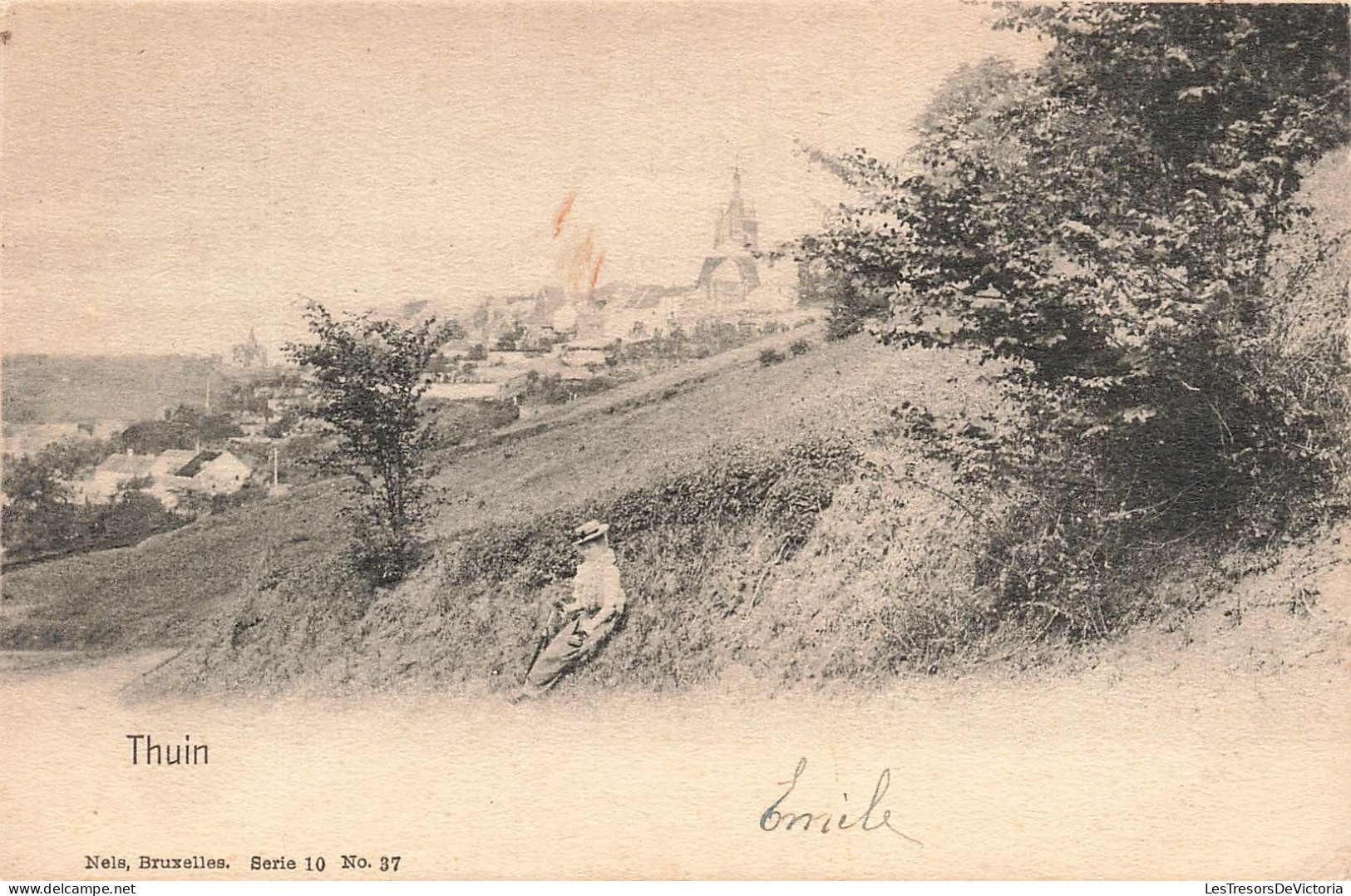 BELGIQUE - Thuin - Vue Sur La Ville De Thuin - Carte Postale Ancienne - Thuin