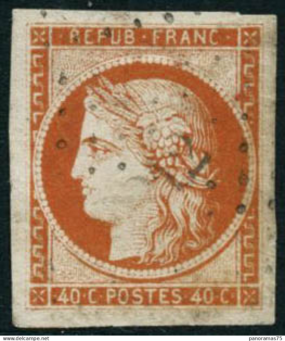 Obl. N°5 40c Orange, Pièce De Luxe - TB - 1849-1850 Ceres