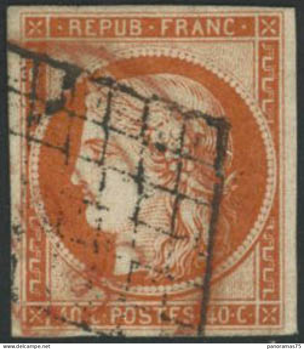 Obl. N°5 40c Orange - TB - 1849-1850 Ceres