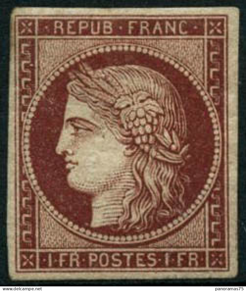 * N°6 1F Carmin, Qualité Standard - B - 1849-1850 Cérès