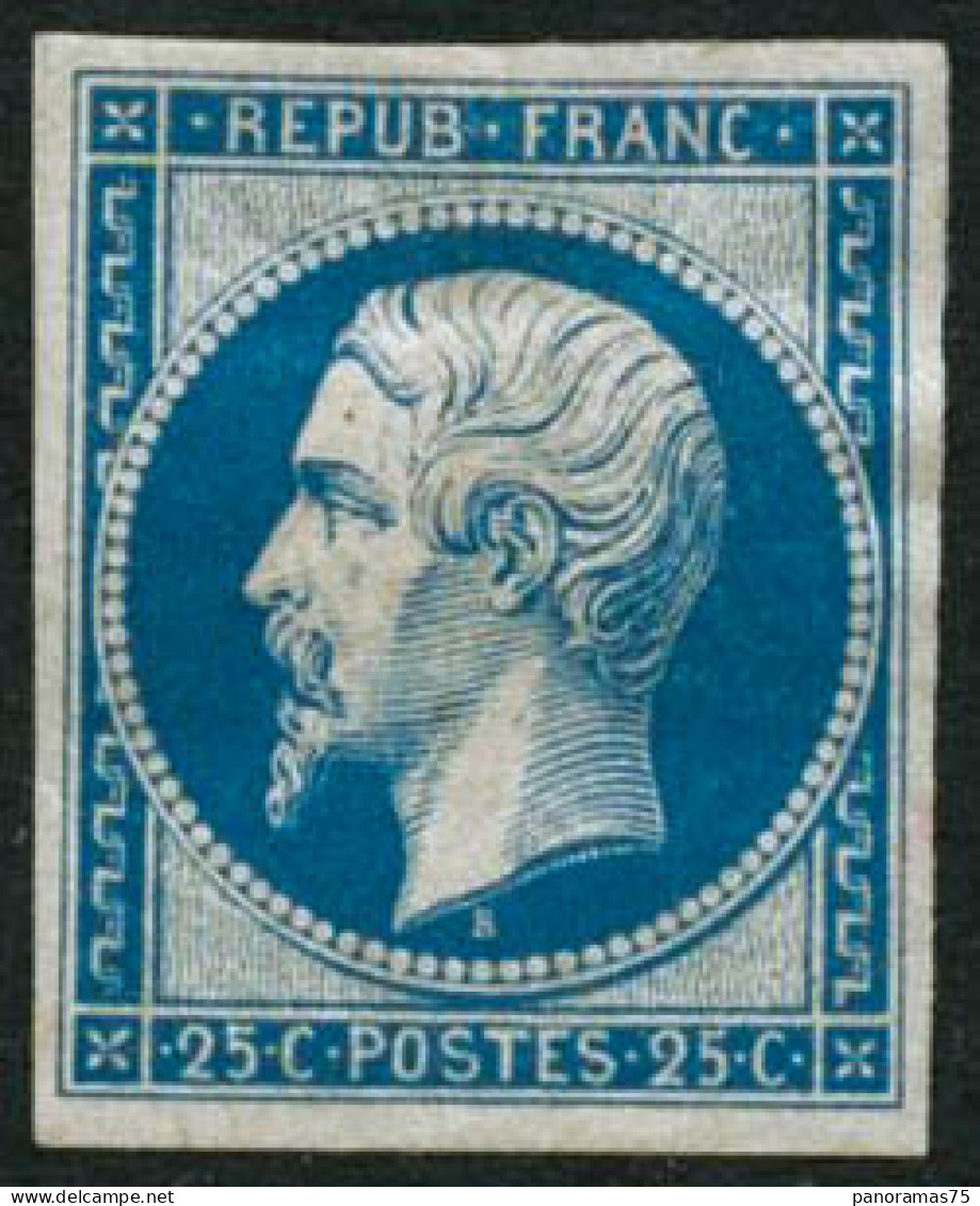 ** N°10c 25c Bleu, Réimp - TB - 1852 Louis-Napoléon