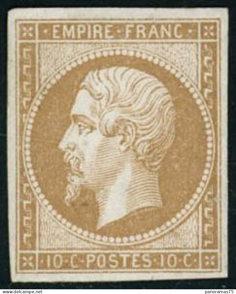 ** N°13A 10c Bistre, Type I - TB - 1853-1860 Napoléon III