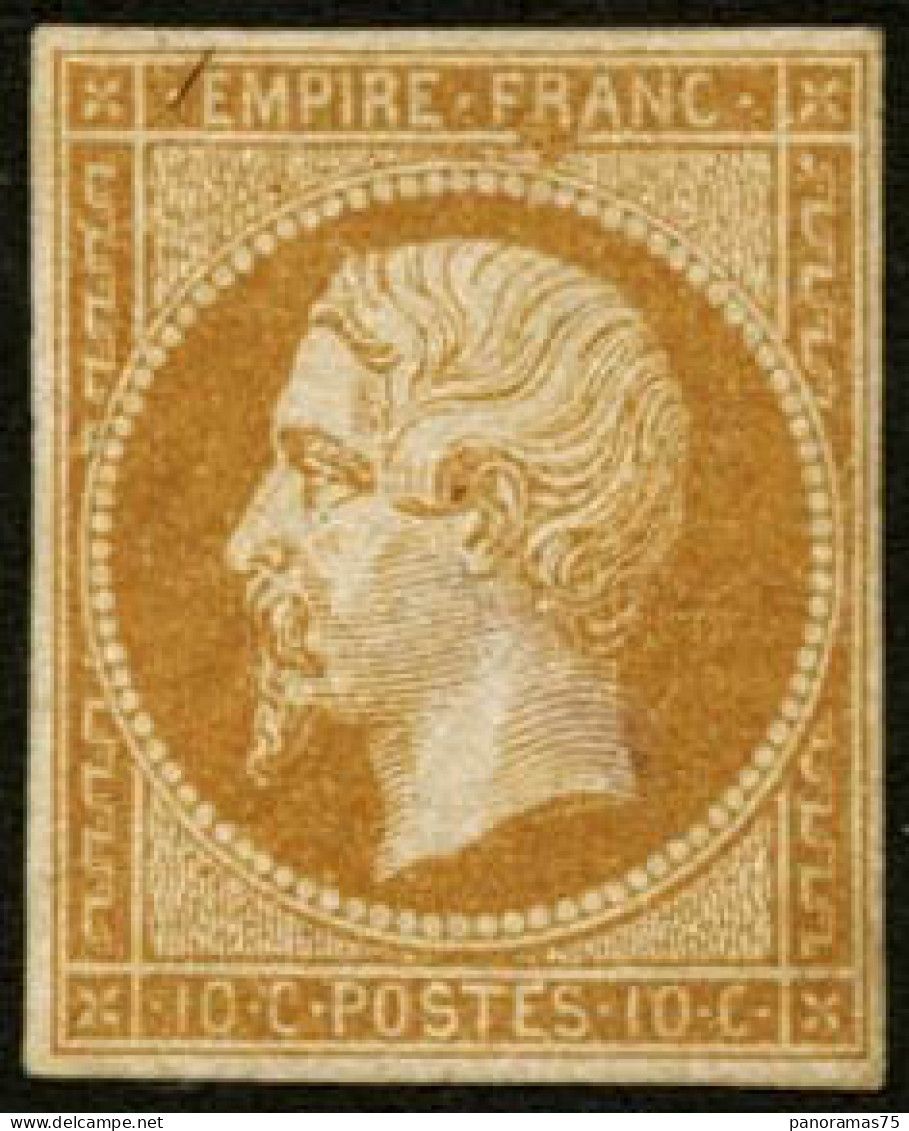 ** N°13B 10c Brun-clair, Type II - TB - 1853-1860 Napoléon III