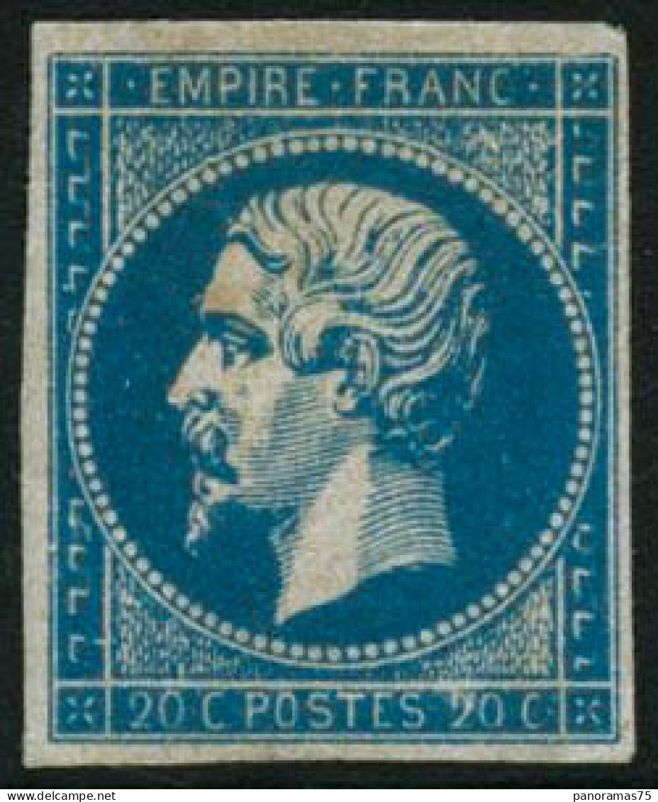 ** N°14A 20c Bleu, Type I - TB - 1853-1860 Napoleone III