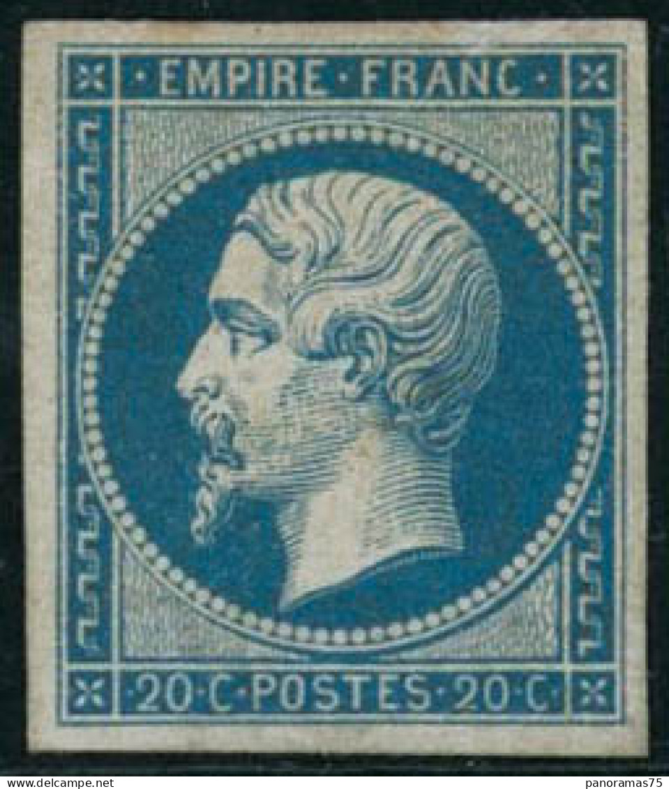 ** N°14B 20c Bleu Type II - TB - 1853-1860 Napoleon III