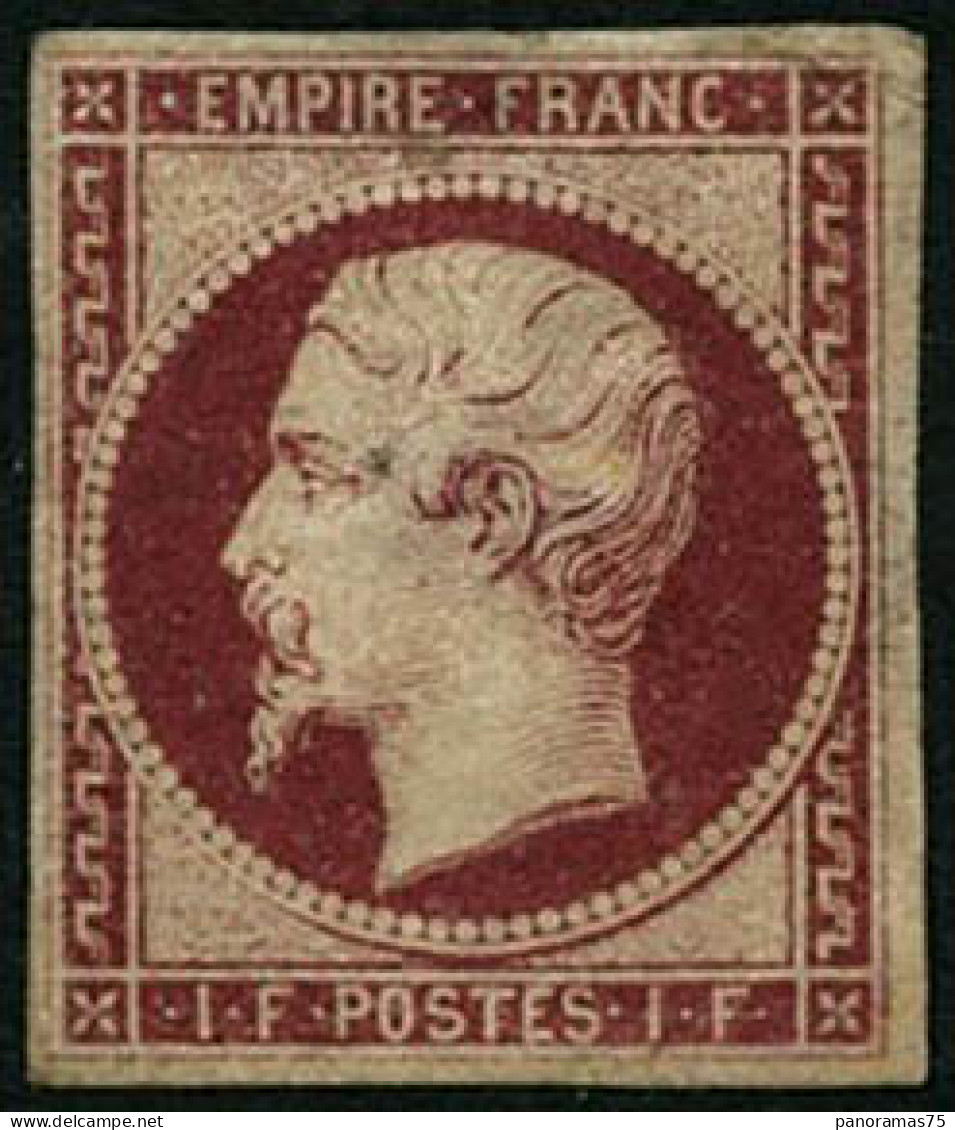 * N°18a 1F Carmin Foncé, Qualité Standard, RARE - TB - 1853-1860 Napoleon III