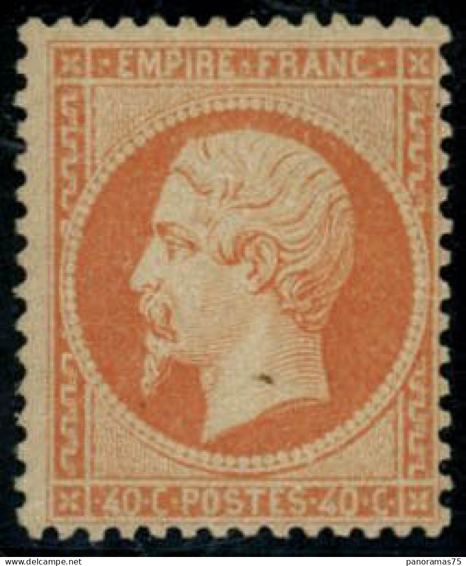 ** N°23 40c Orange, Signé Brun - TB - 1862 Napoleon III