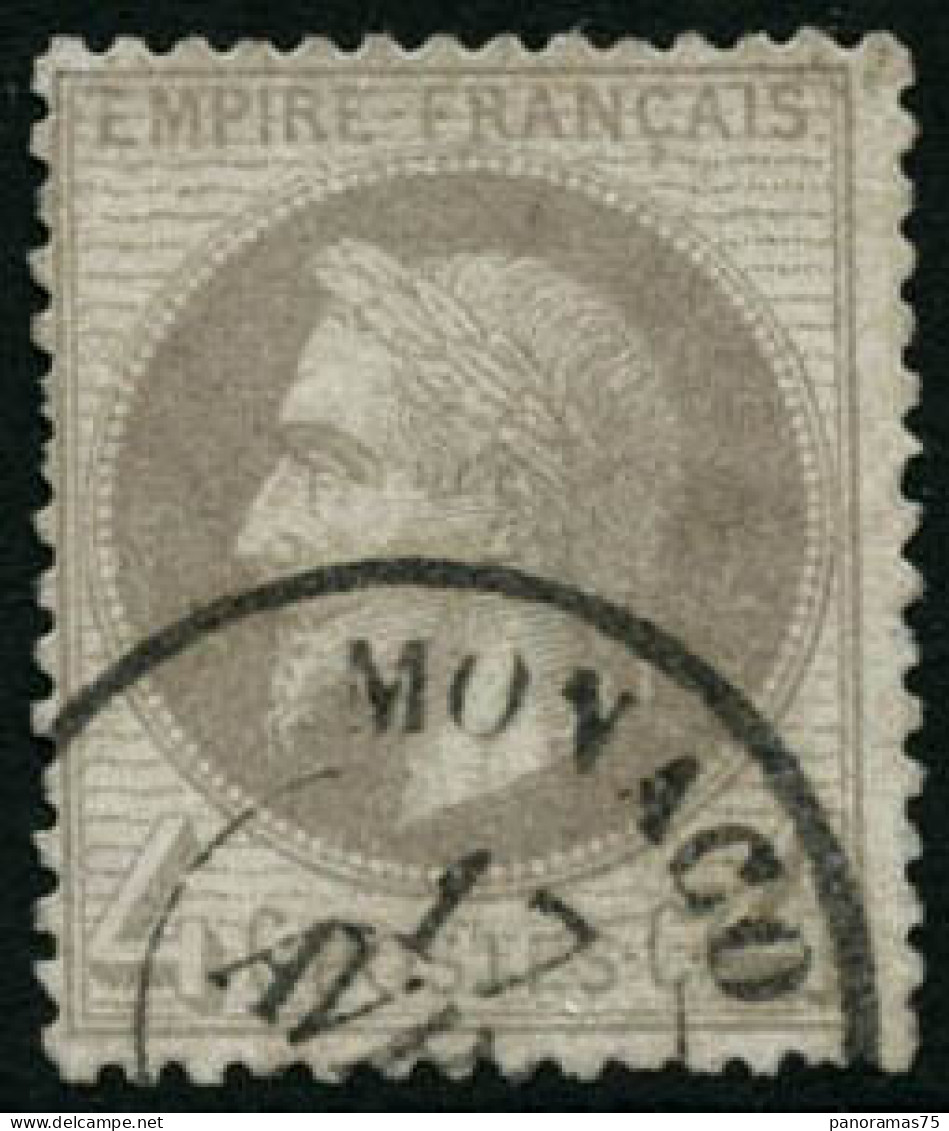 Obl. N°27 4c Gris, Obl CàD Monaco - TB - 1863-1870 Napoléon III Lauré