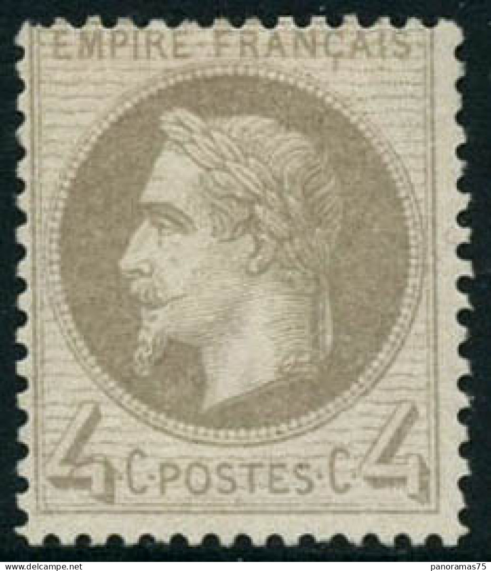 * N°27 4c Gris, Quasi SC Signé Brun - TB - 1863-1870 Napoléon III Con Laureles