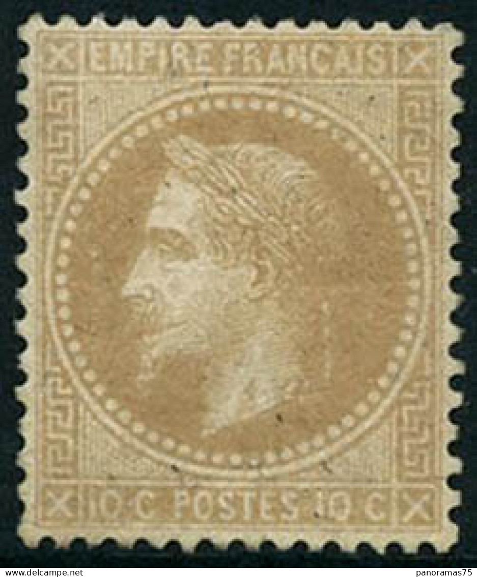 ** N°28A 10c Bistre, Type I - TB - 1863-1870 Napoleon III With Laurels