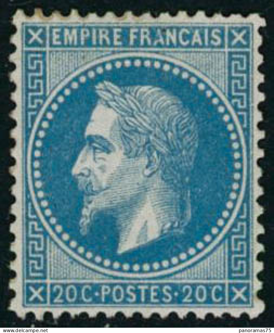 ** N°29B 20c Bleu, Type II  - TB - 1863-1870 Napoléon III Lauré