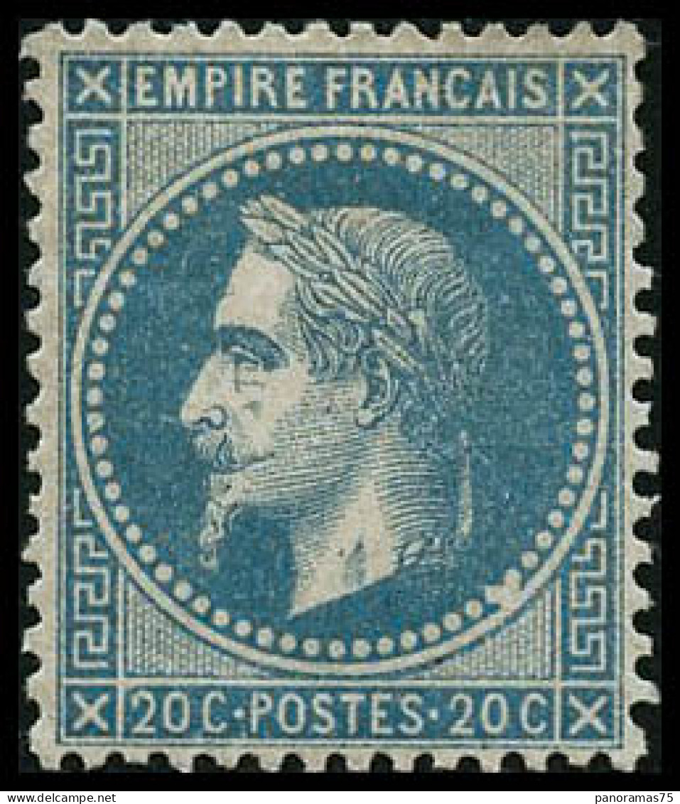 * N°29B 20c Bleu, Type II - TB - 1863-1870 Napoleone III Con Gli Allori