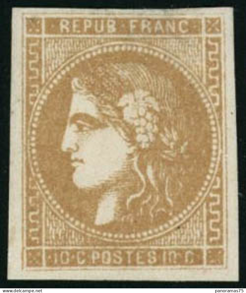 ** N°43A 10c Bistre R1 - TB - 1870 Ausgabe Bordeaux