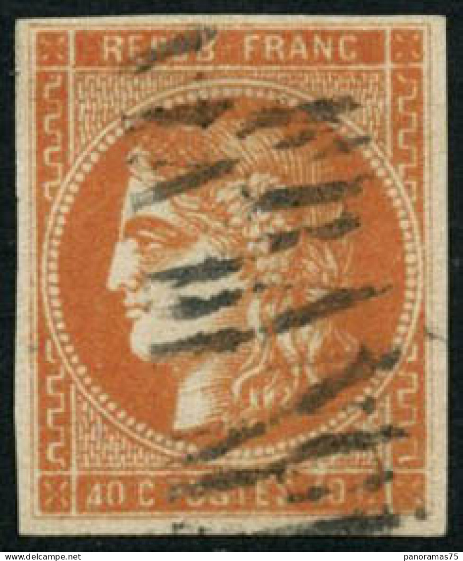 Obl. N°48 40c Orange, Obl Via Di Mare - TB - 1870 Emissione Di Bordeaux