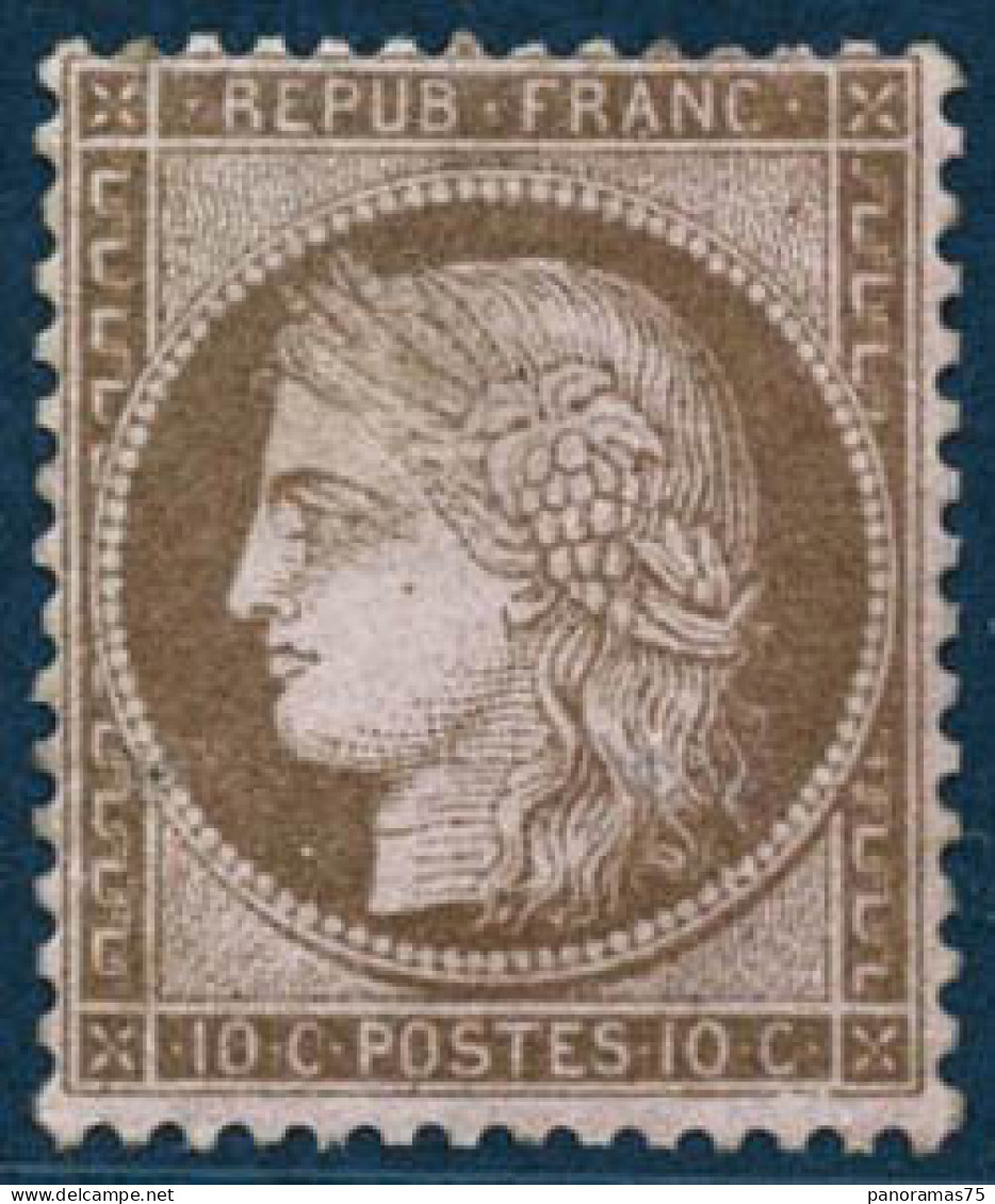 ** N°58 10c Brun S/rose - TB - 1871-1875 Cérès