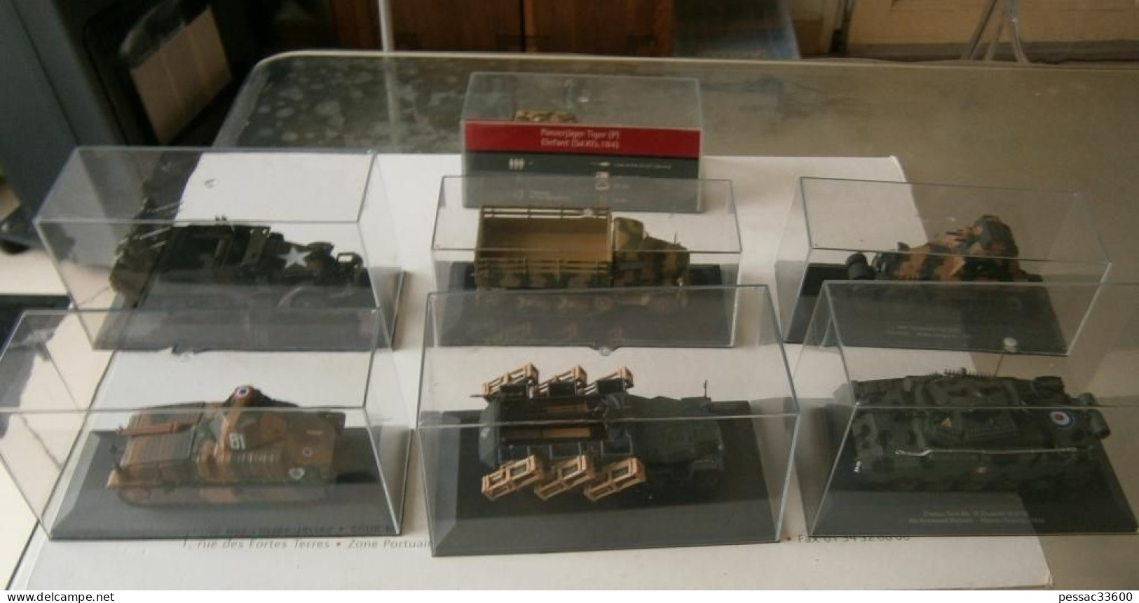 Maquettes Militaires Neuves  Lot De 7 En Présentoir Individuel 1/43 ème - Panzer