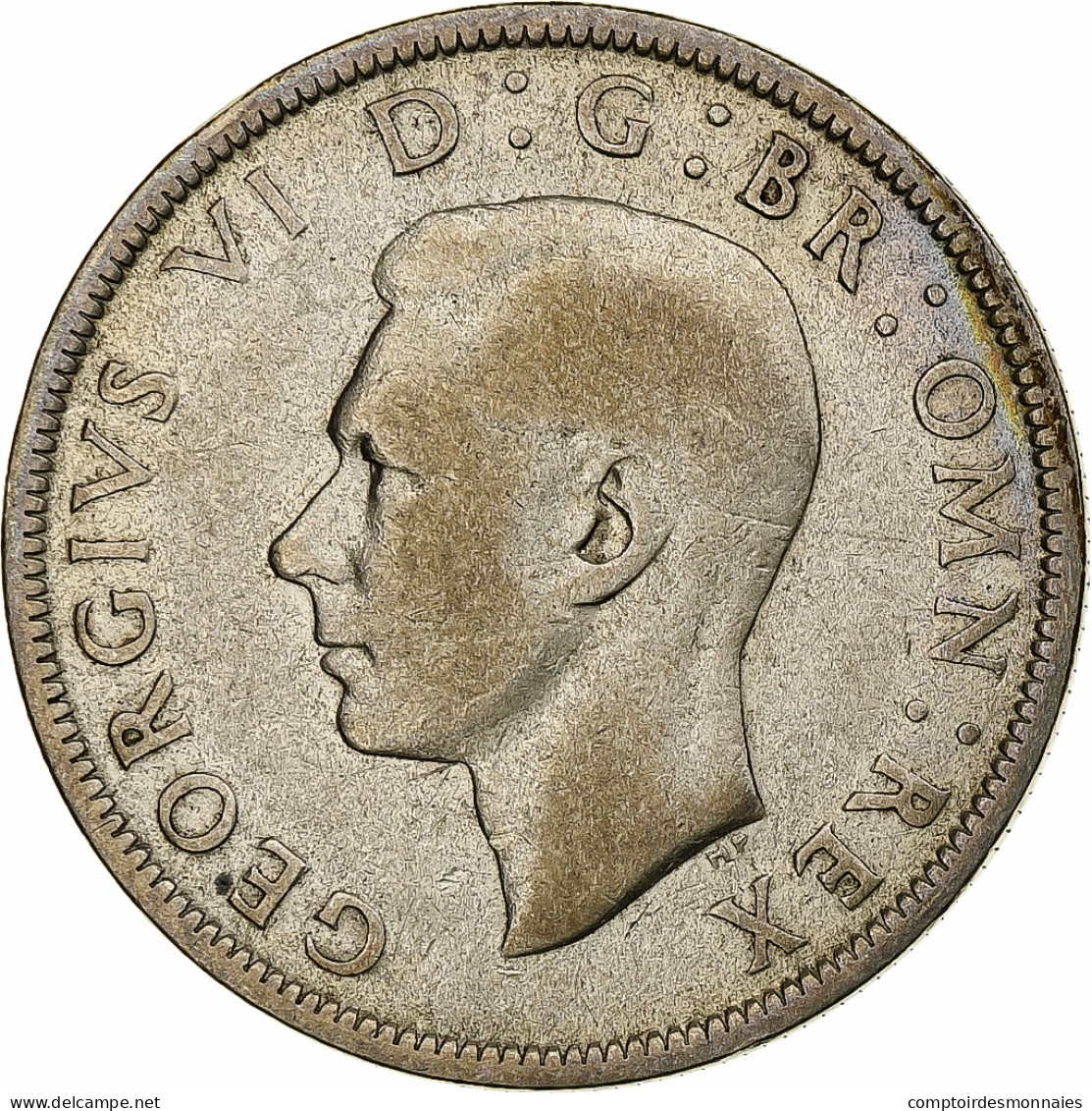 Grande-Bretagne, George VI, 1/2 Crown, 1942, Argent, TB+, KM:856 - K. 1/2 Crown
