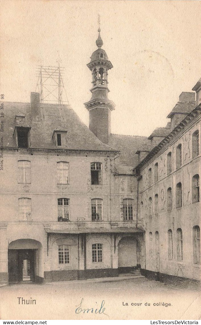 BELGIQUE - Thuin - La Cour Du Collège - Carte Postale Ancienne - Thuin