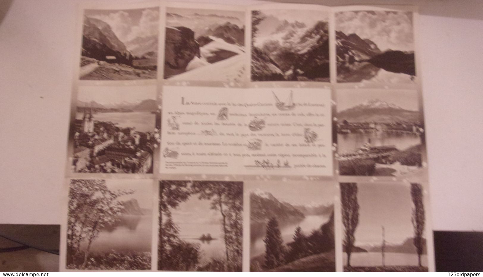 SUISSE Switzerland  1937 LUCERNE LE LAC DES 4  CANTONS - Dépliants Touristiques