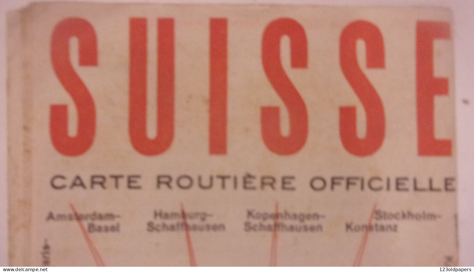 SUISSE Switzerland  LUZERN 1939 CARTE ROUTIERE OFFICIELLE RANDONNEES - Tourism Brochures