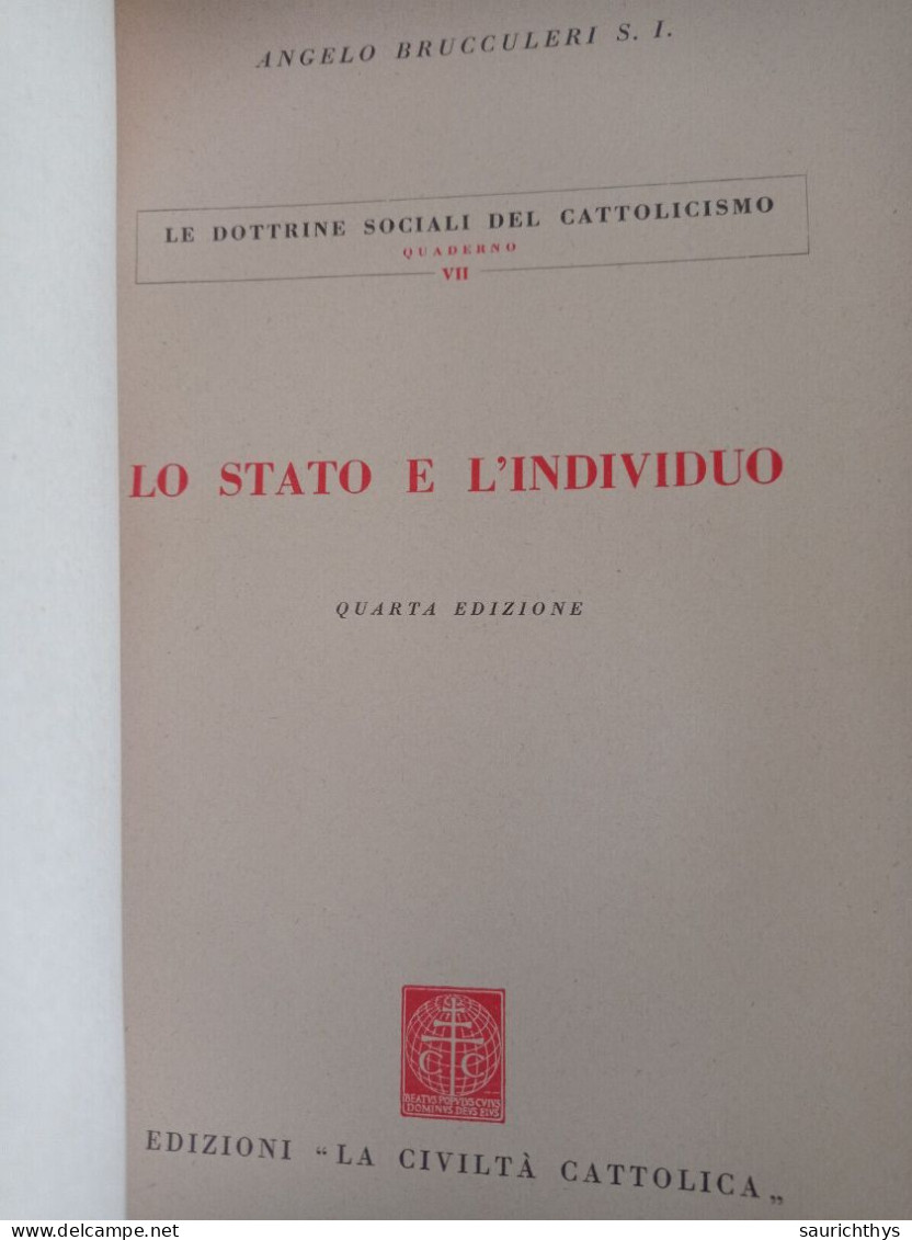 Angelo Brucculeri Le dottrine sociali del cattolicismo Il capitalismo appartenuto a Ministro del governo Dini