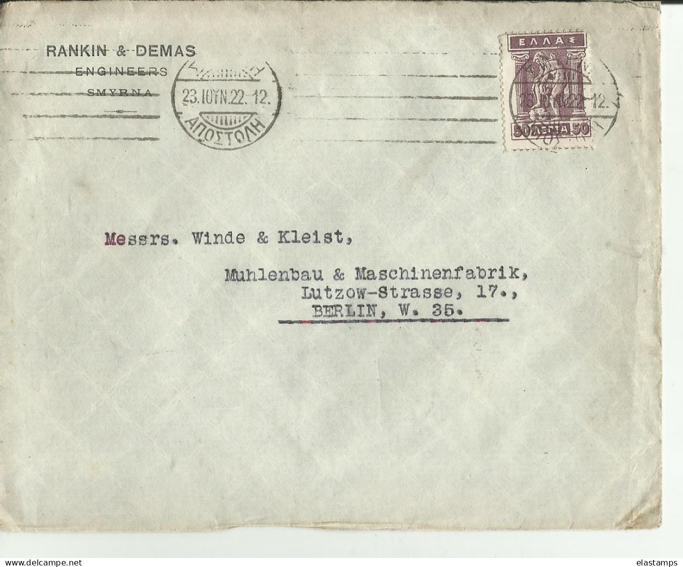 GR CV1922 - Lettres & Documents