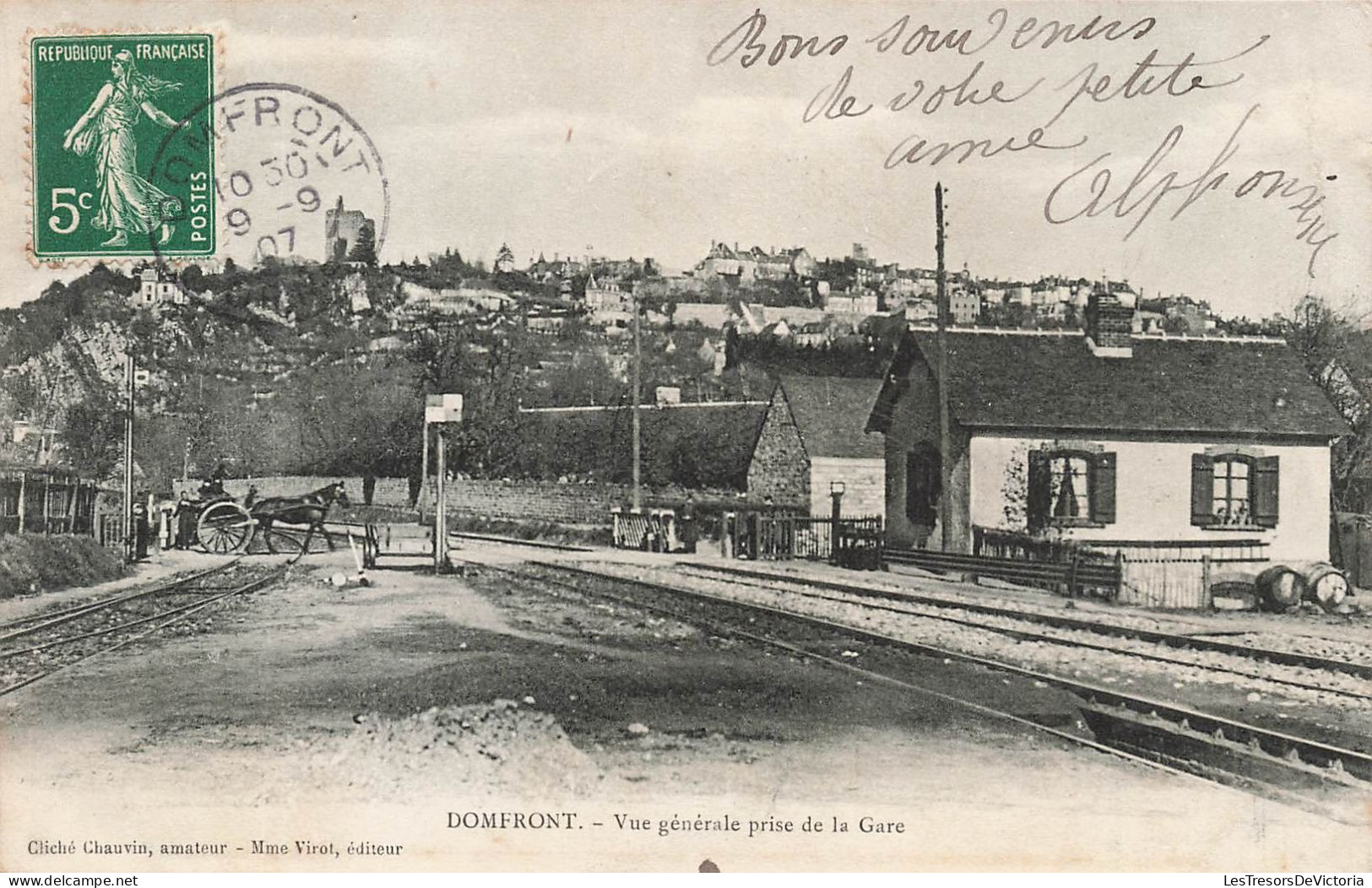 FRANCE - Domfront - Vue Générale Prise De La Gare - Carte Postale Ancienne - Domfront