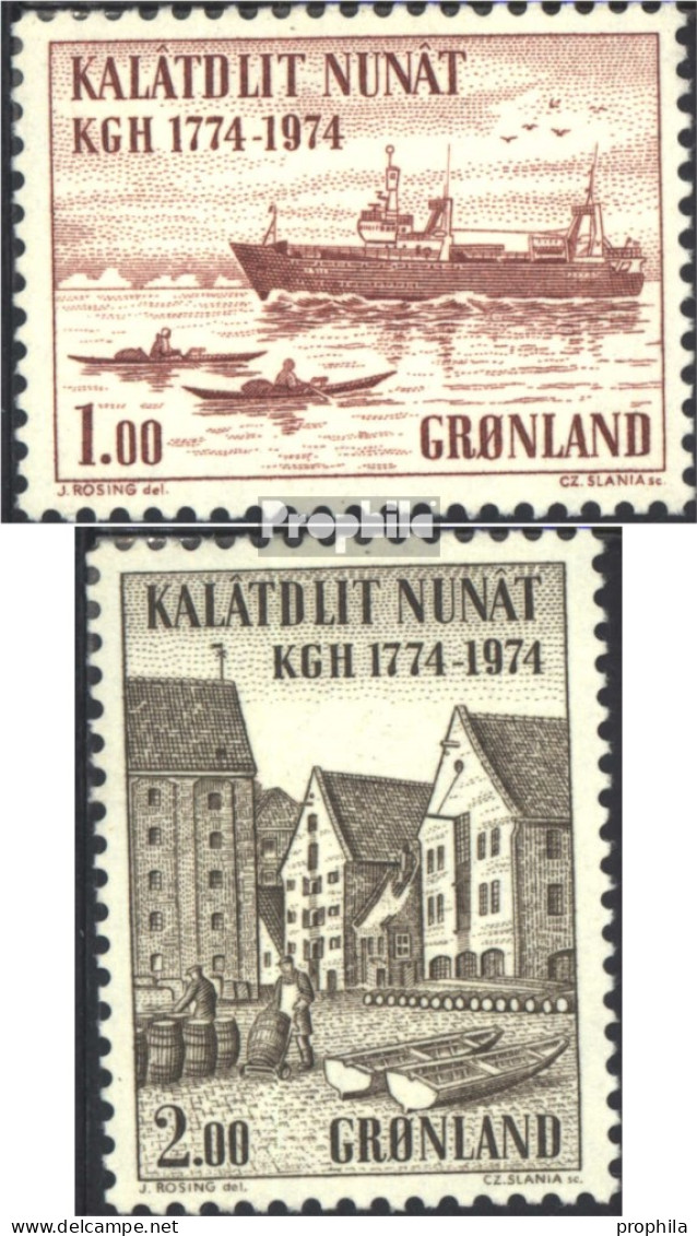 Dänemark - Grönland 88-89 (kompl.Ausg.) Postfrisch 1974 KGH - Neufs