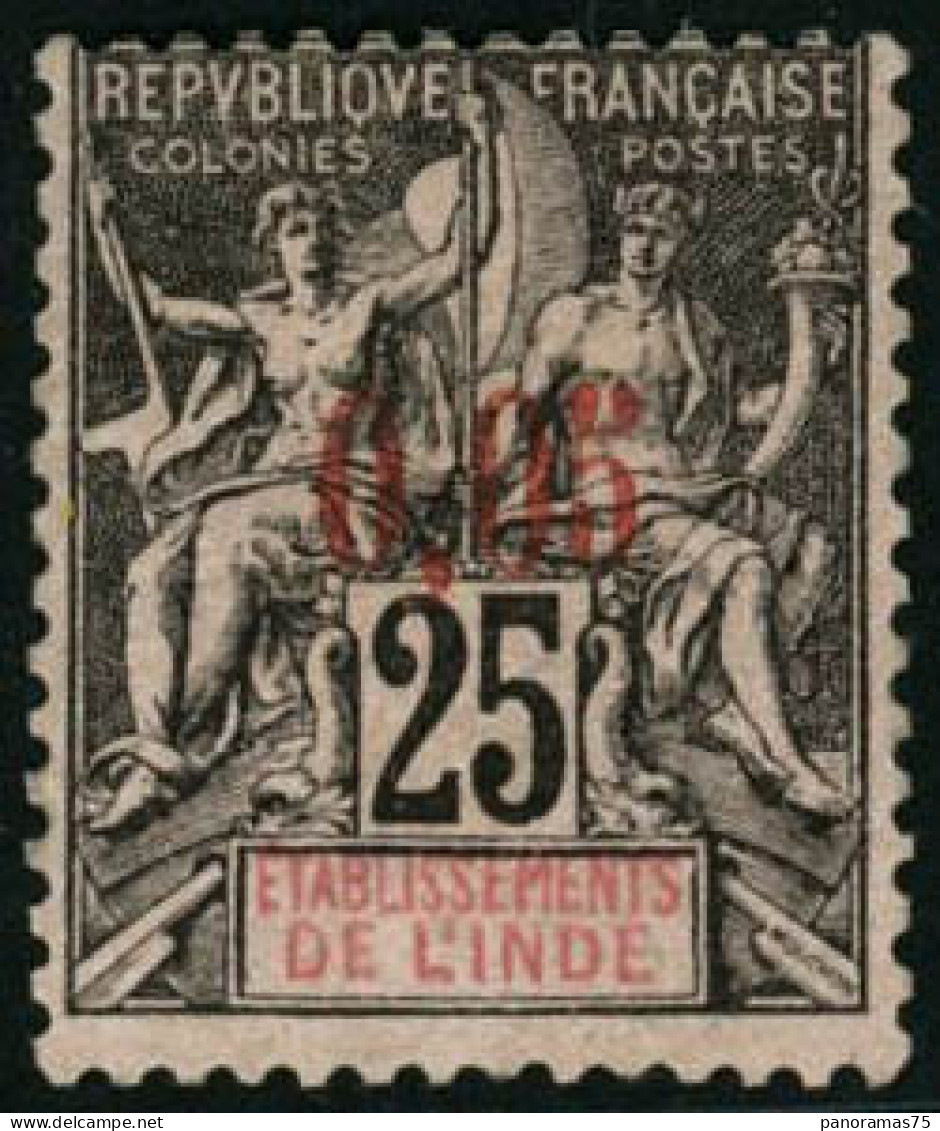 ** N°20 0,05 S/25c Noir - TB - Other & Unclassified