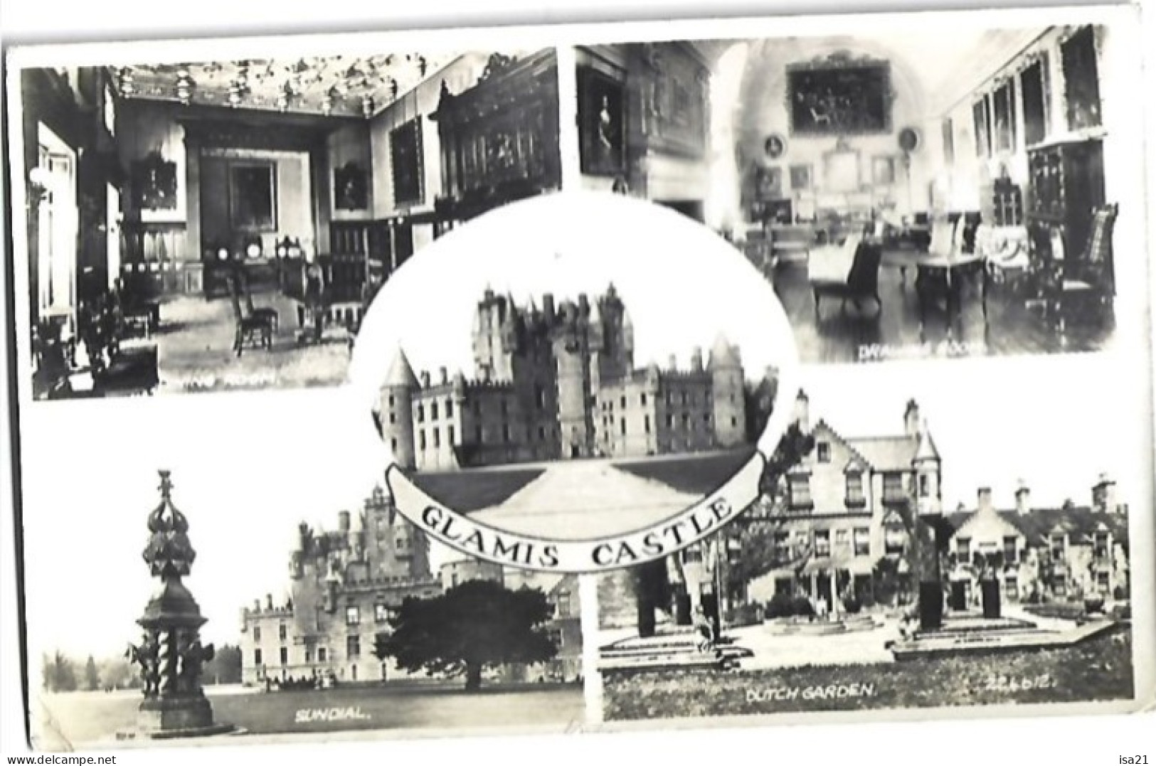 Carte Postale: GLAMIS Castle. 1958. Plusieurs Vues. - Angus