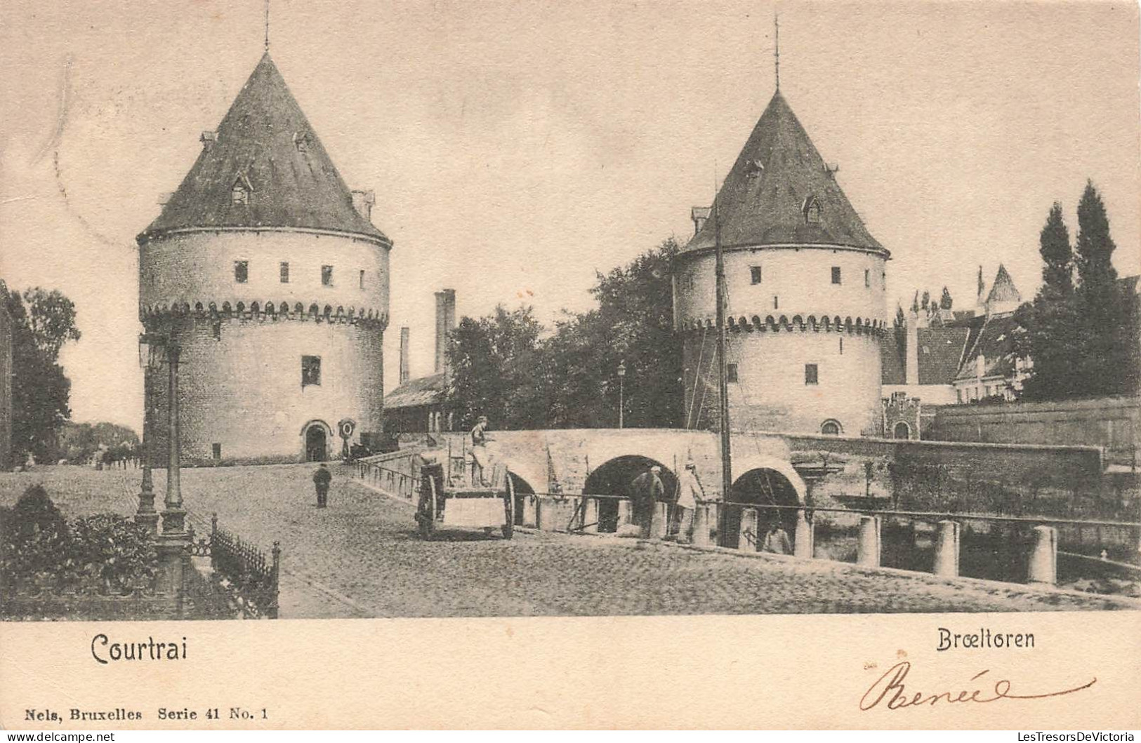 BELGIQUE - Courtrai - Vue Sur Broeltoren - Carte Postale Ancienne - Kortrijk