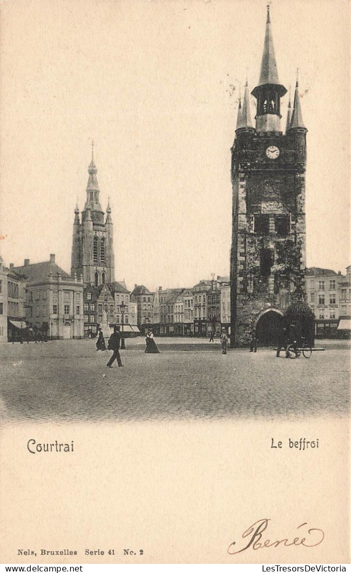BELGIQUE - Courtrai - Le Beffroi - Carte Postale Ancienne - Kortrijk