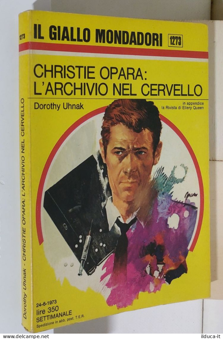 I116898 Classici Giallo Mondadori 1273 - Christie Opara: L'archivio Nel Cervello - Policiers Et Thrillers