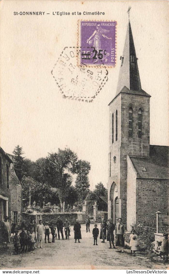 FRANCE - Saint Gonnery - L'Eglise Et Le Cimetière - Carte Postale Ancienne - Sonstige & Ohne Zuordnung